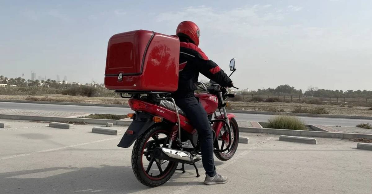 delivery motorbike