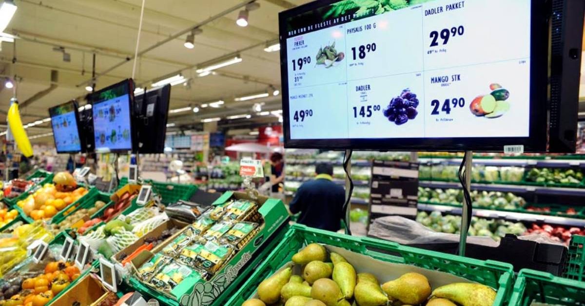 digital price screen