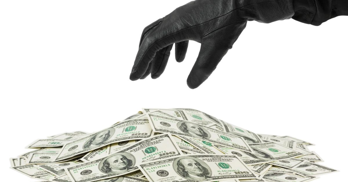 stolen money