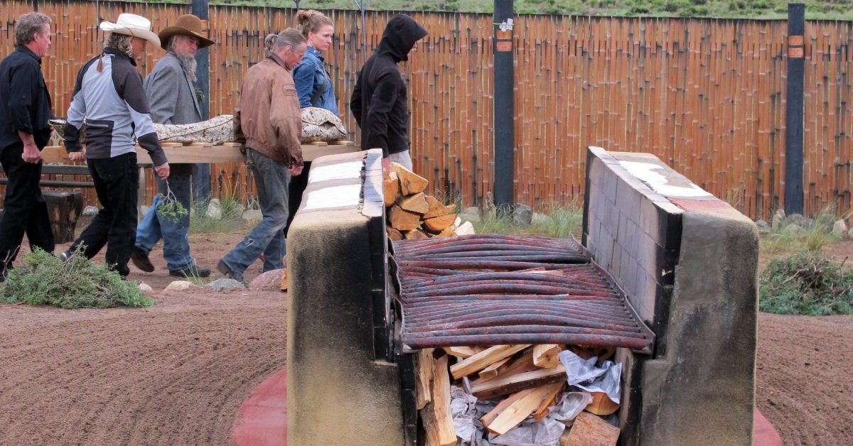 open-air cremations