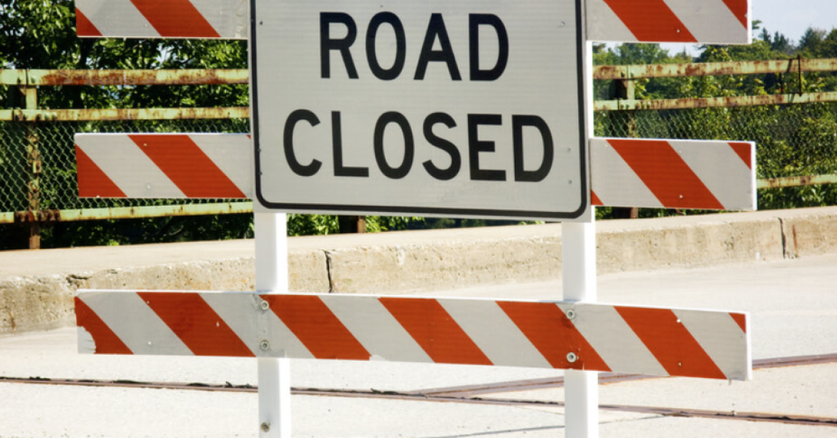 road closed